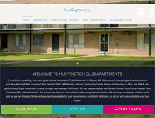 Tablet Screenshot of huntingtonclubapts.com